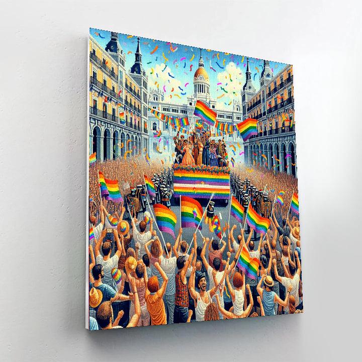 Pride Parade - Madrid, Spain Painting Number Kit