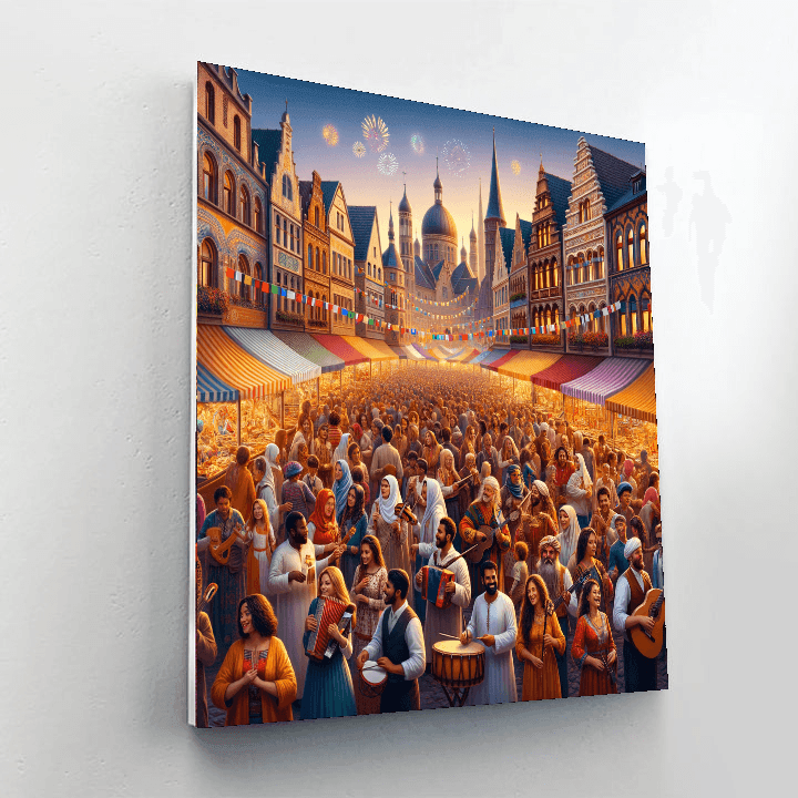 Riga City Festival Painting By Numbers Kit