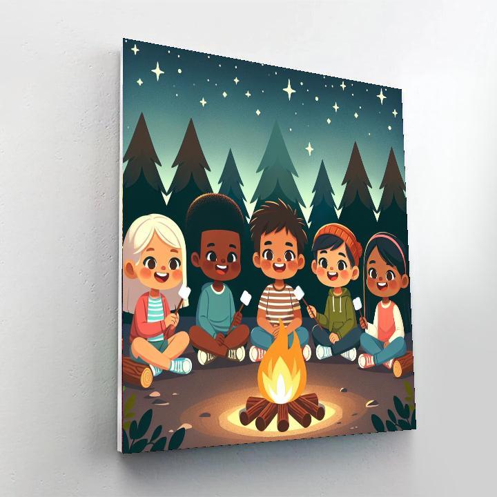 Cozy Campfire Tales Paint By Number