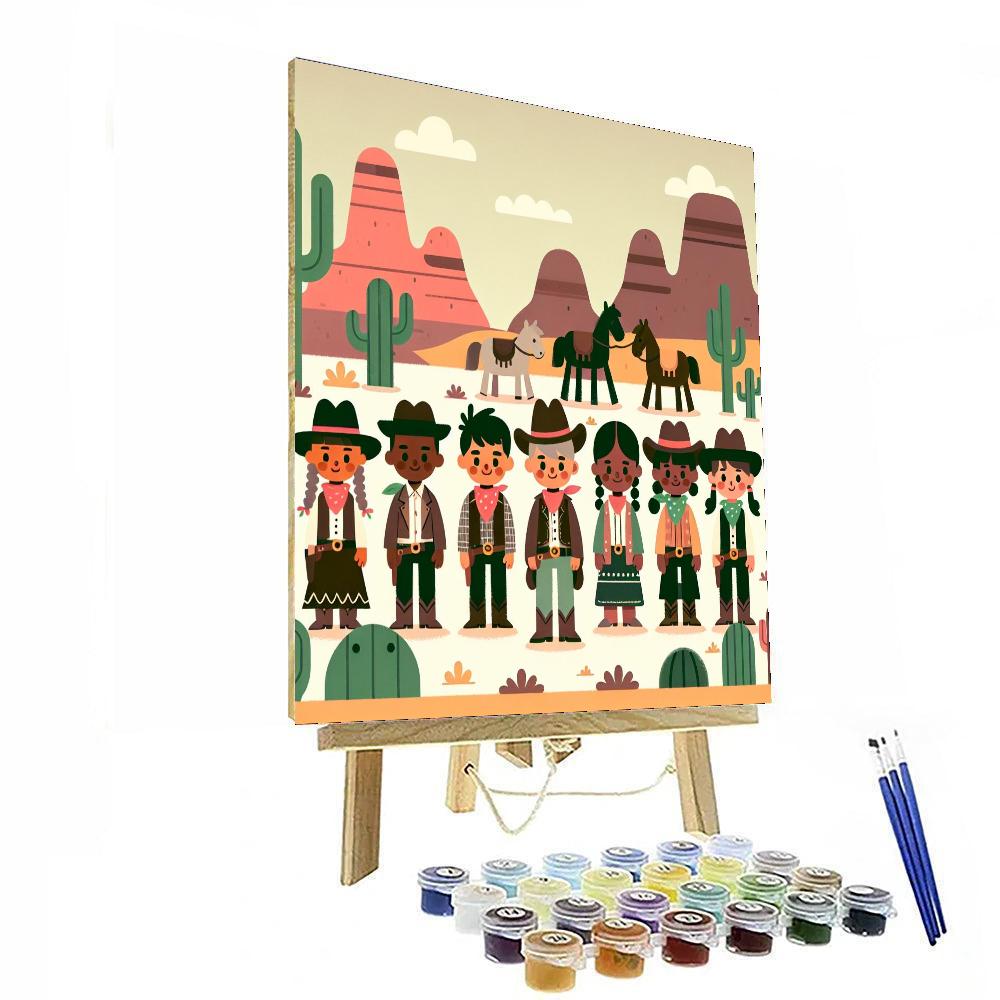 Wild West Wonder Number Painting