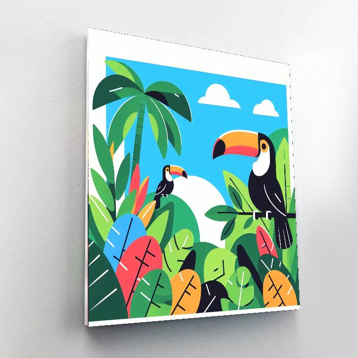 Tropical Toucans Numbered Painting Kits