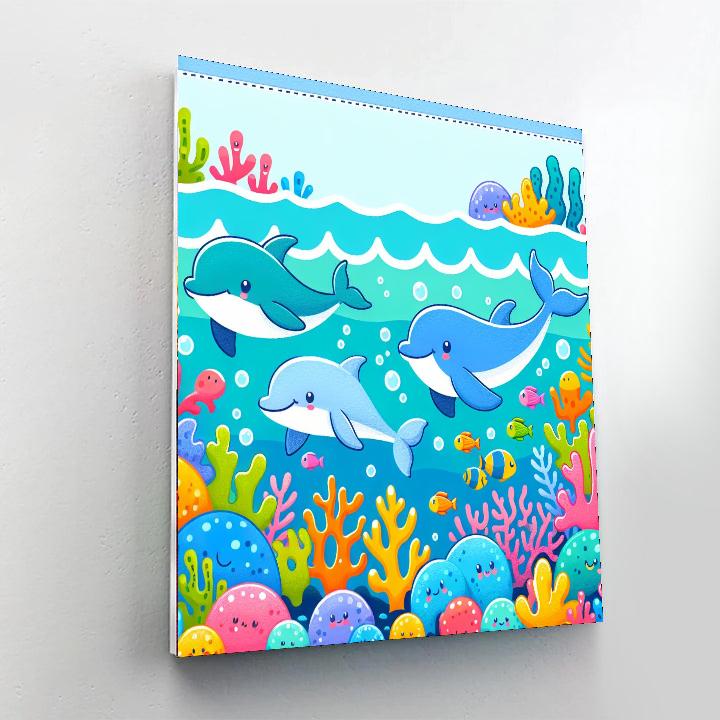 Ocean's Great Journey Paint By Numbers Art