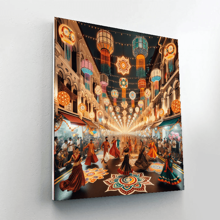 Diwali Festival Of Lights - Singapore Paint By Number