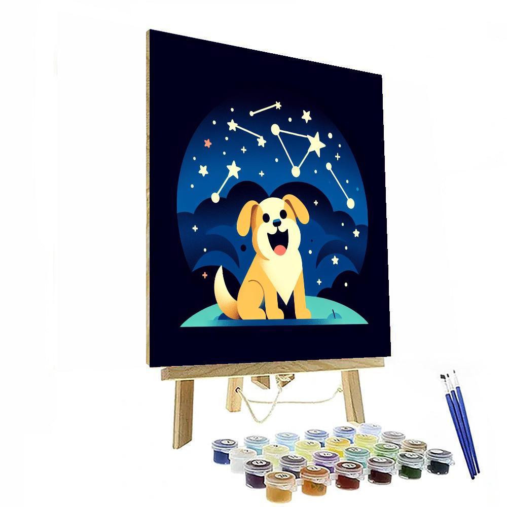 Celestial Canine Constellation Paint By Numbers