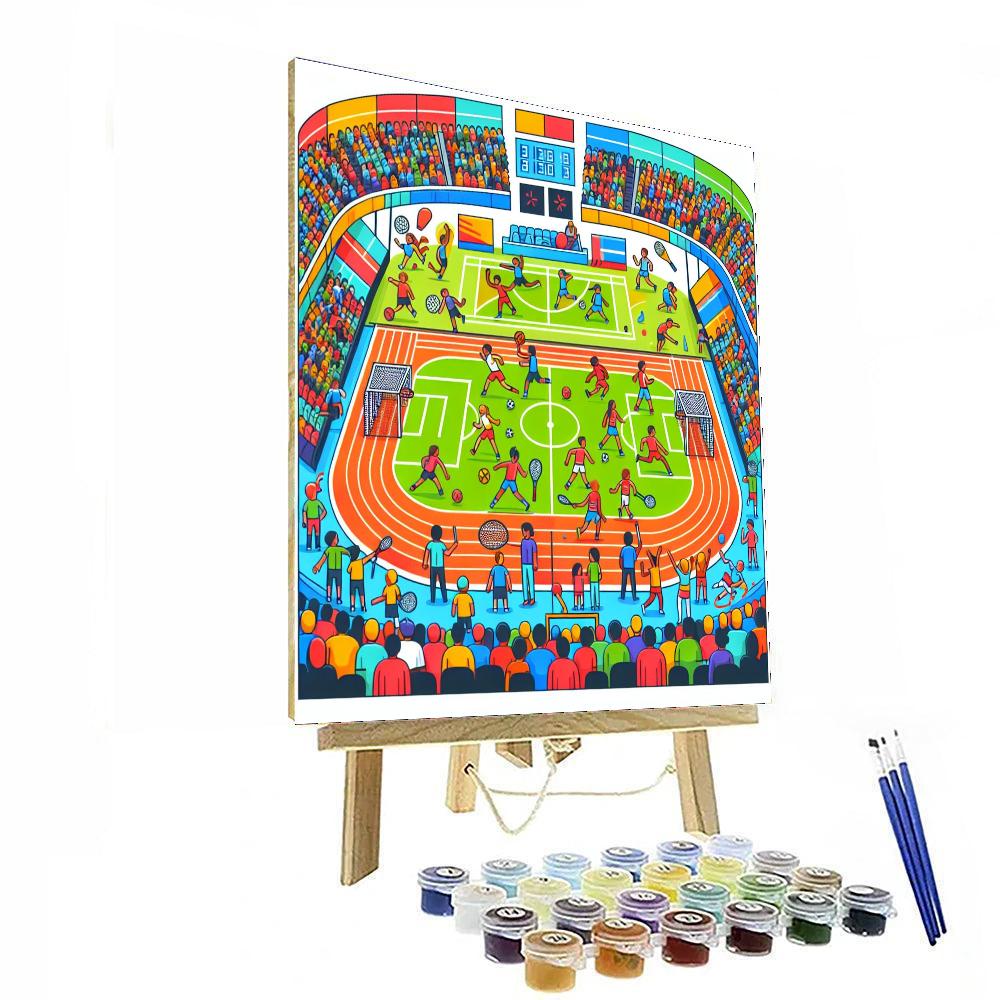 Sports Champion Arena Paint By Numbers