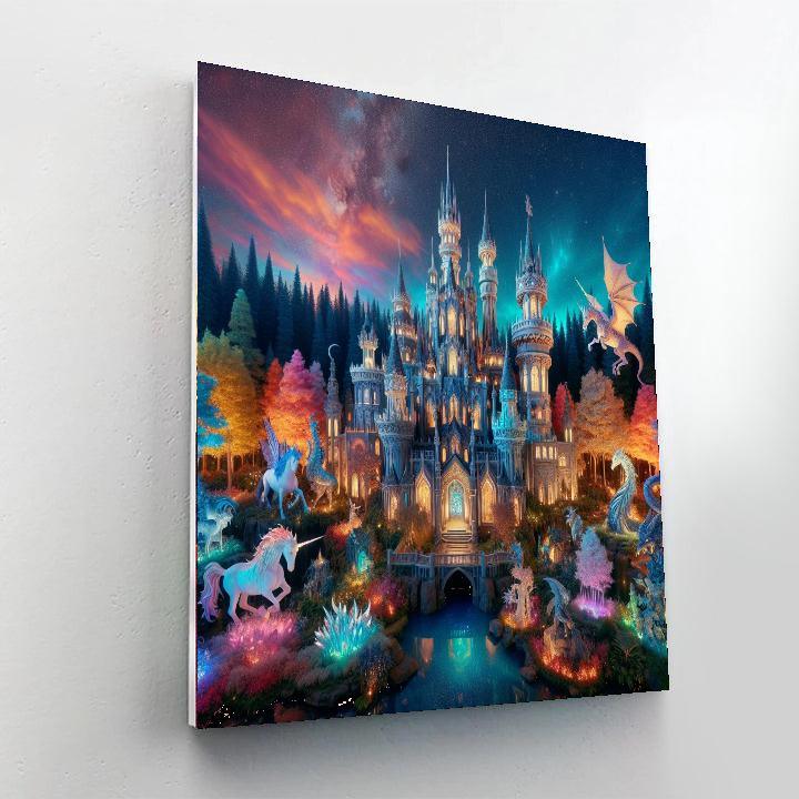 Fantasy Castle Quest For Kids Numbered Painting Kits