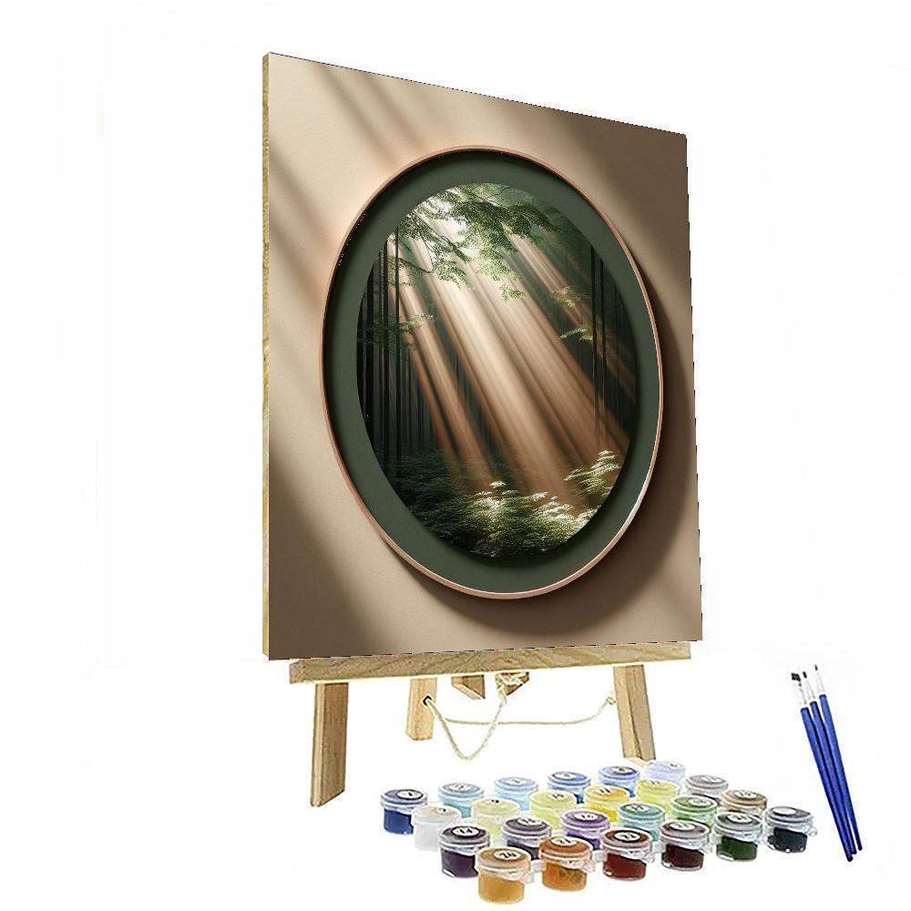Forest Canopy Lamp Paint By Number