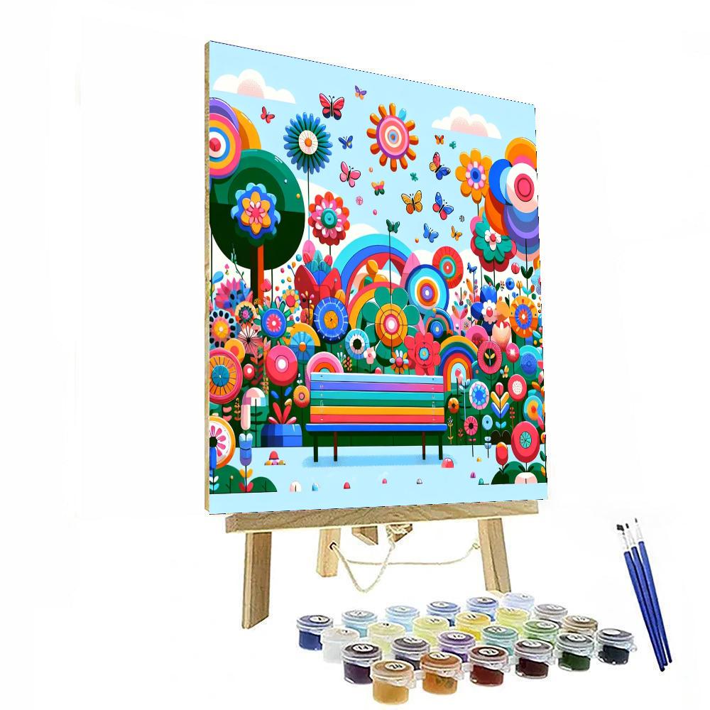 Garden Flower Festival Painting By Numbers Kit