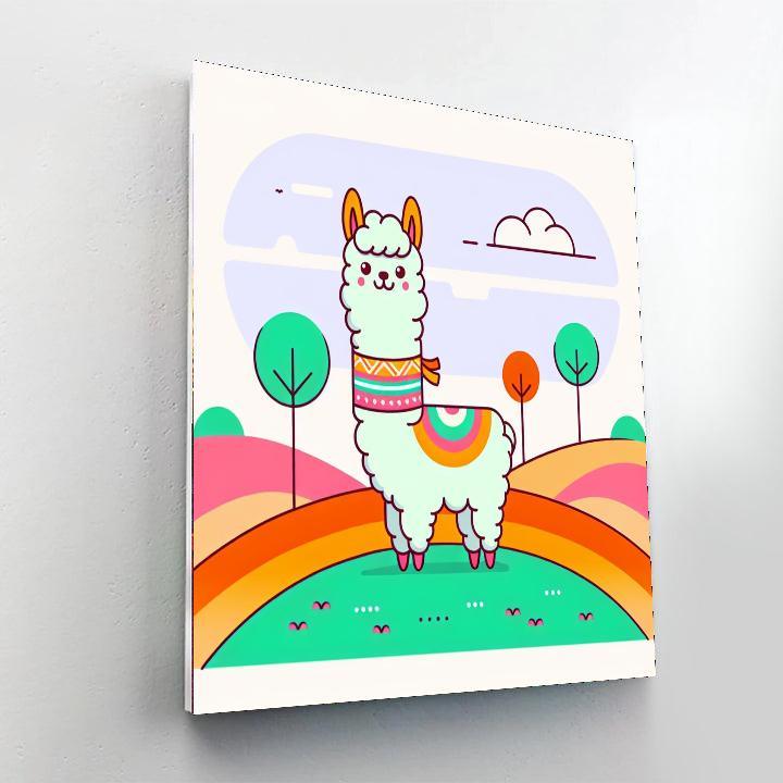 Adventurous Alpacas Paint By Numbers Art