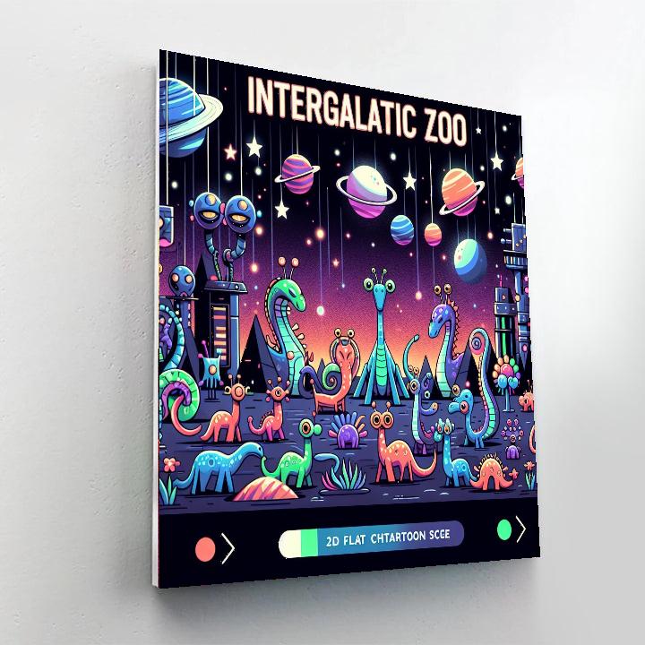 Intergalactic Zoo DIY Paint By Numbers