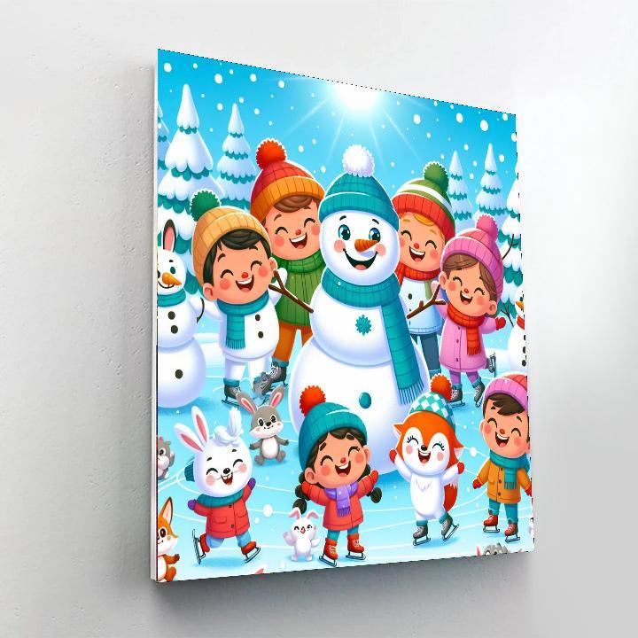 Winter Wonderland Playtime Paint By Number
