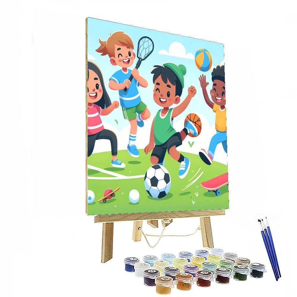 Sports Fun Paint By Numbers