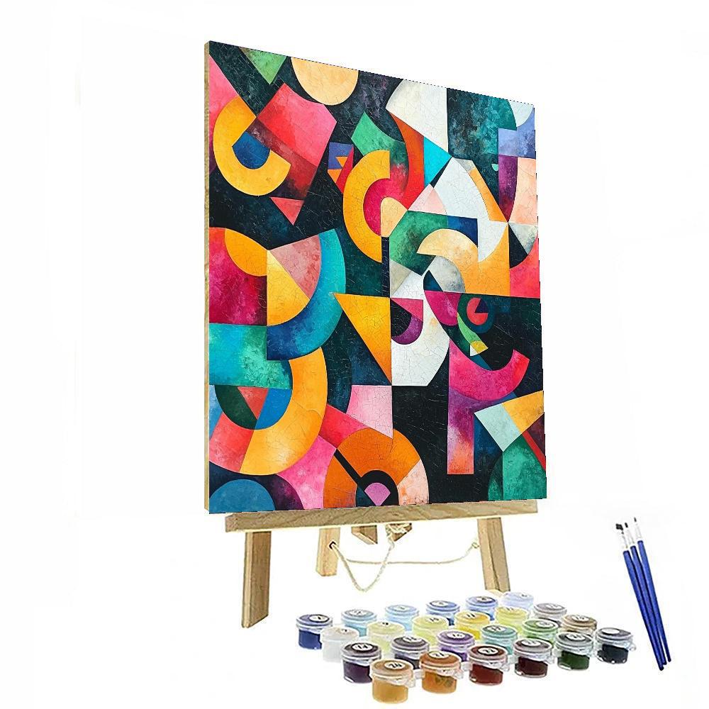 Kazimir Malevich Inspired Colorful Constructions  Paint By Color