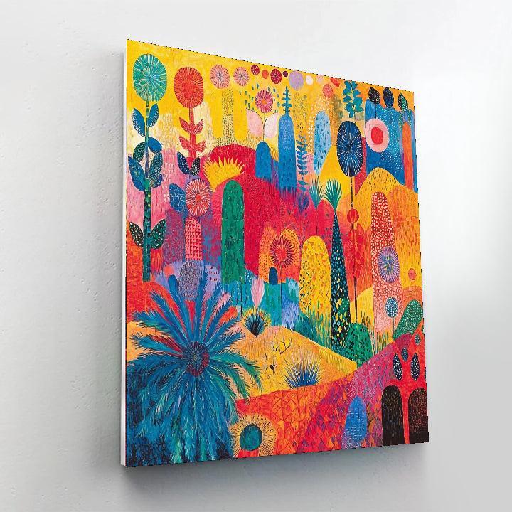 Paul Klee Inspired Vibrant Patterns  DIY Paint By Numbers