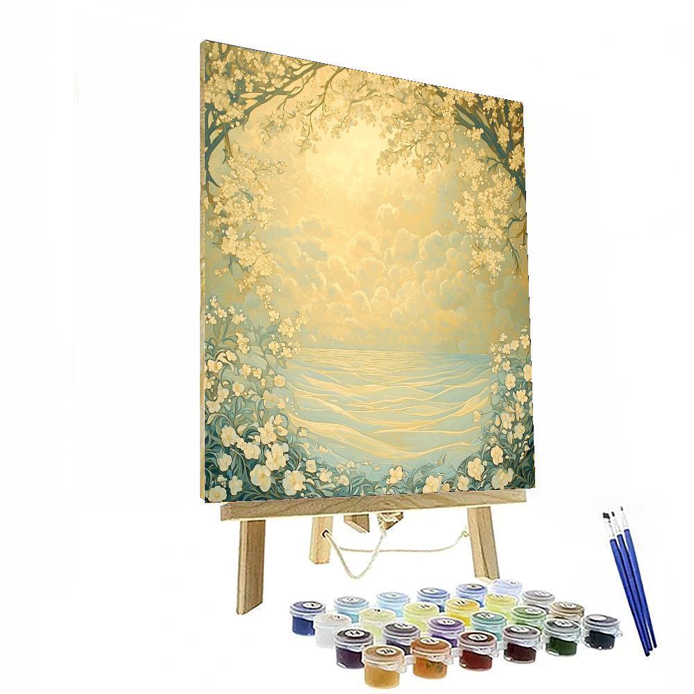 Alphonse Mucha Inspired Whispering Fields Of Tranquility  Paint By Number