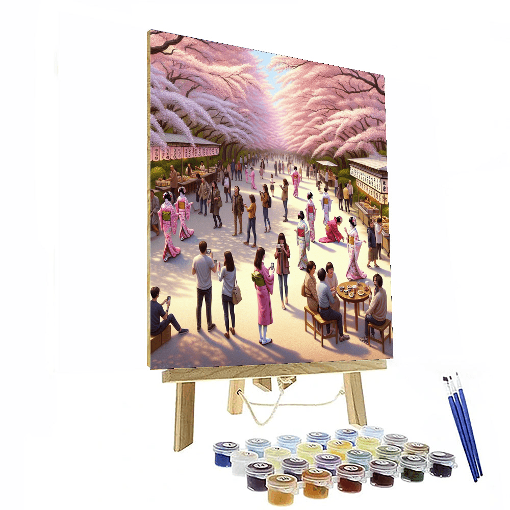 San Francisco Cherry Blossom Festival Paint By Color
