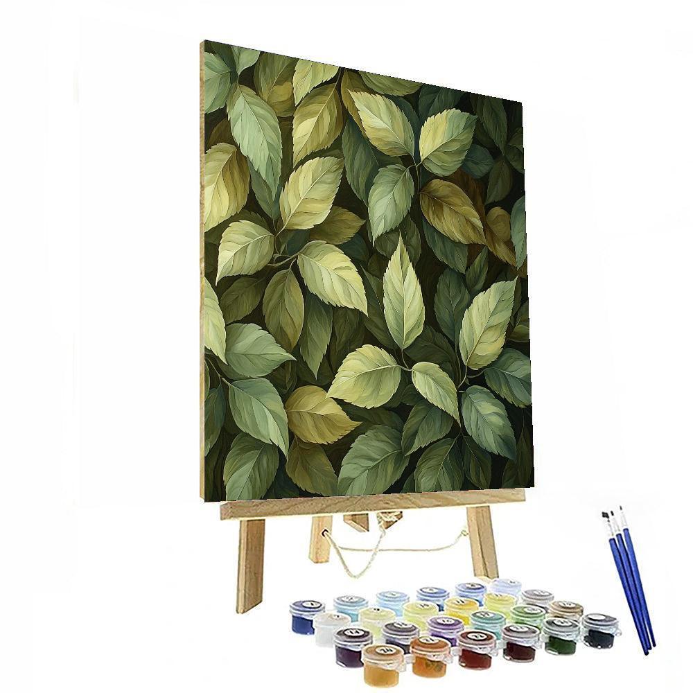 Leonardo Da Vinci Inspired Verdant Dreams  Paint By Number