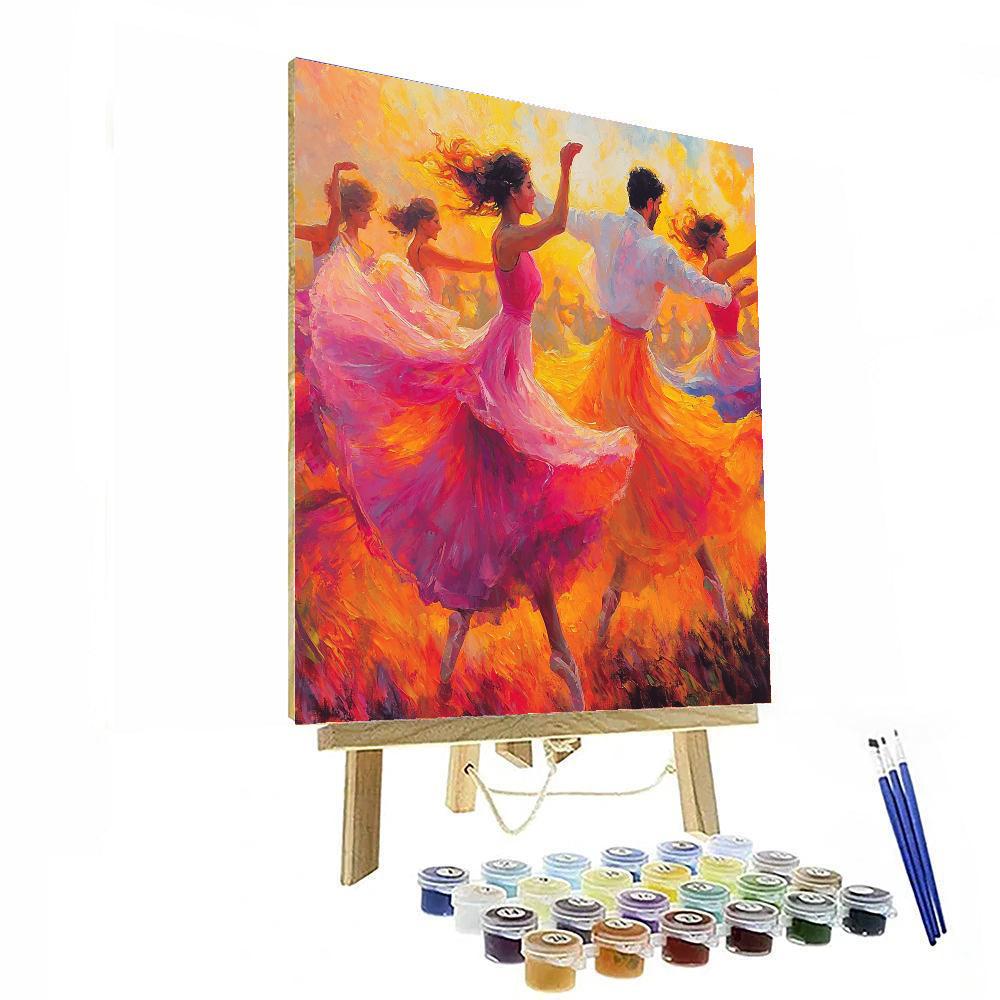 Edgar Degas Inspired Energetic Dance  Paint By Numbers
