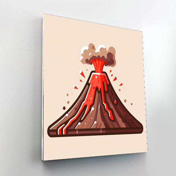 Volcano Valley Voyage Paint By Color