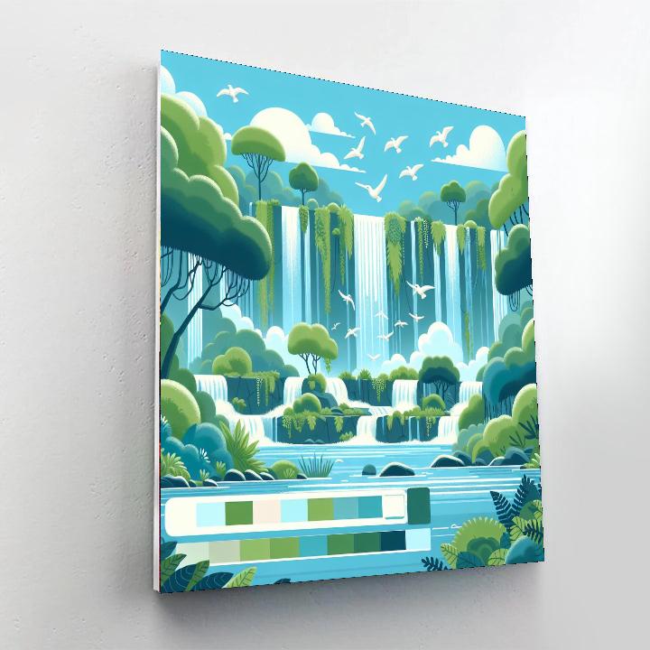 Waterfall Wonders Painting Number Kit