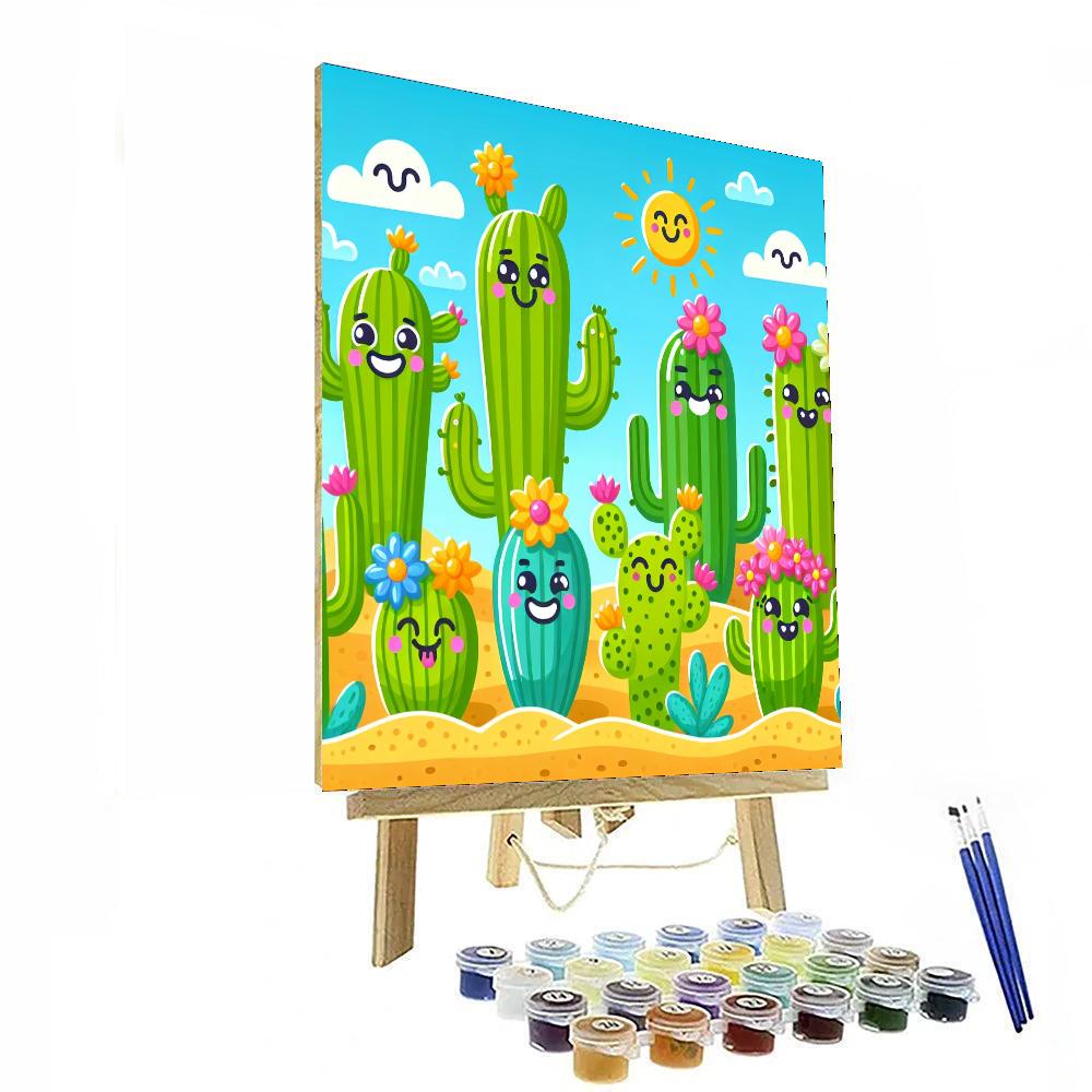Curious Cactus Garden Paint By Color