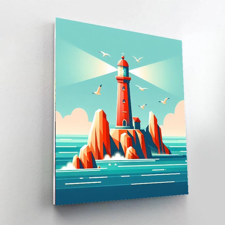 Lighthouse Lightkeepers Painting Number Kit