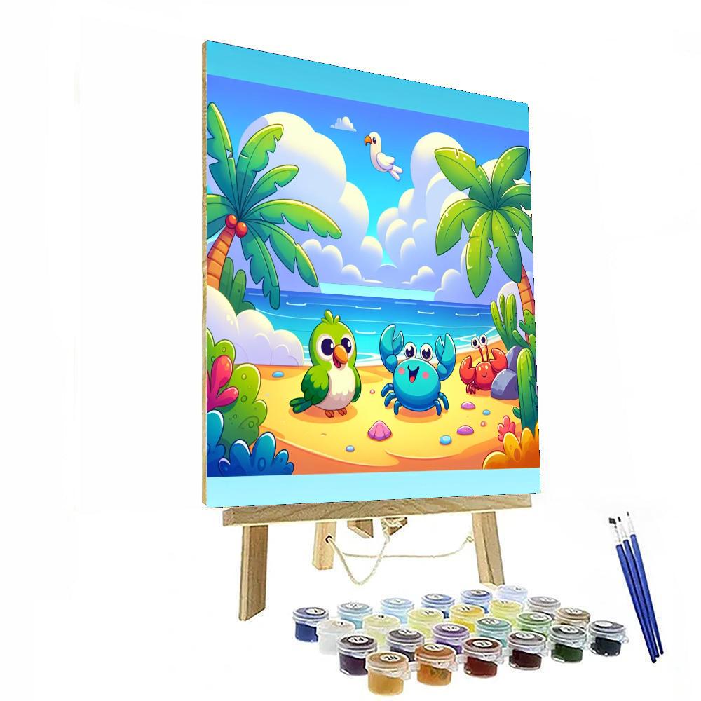 Tropical Island Fun Painting By Numbers Kit