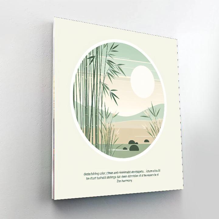 Zen Bamboo Serenity Painting Number Kit