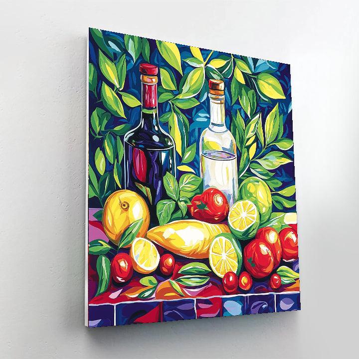 Matisse Inspired Culinary Harmony  Number Painting