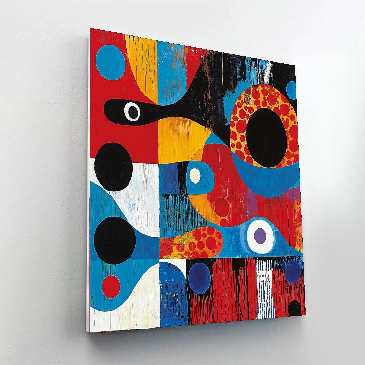 Joan Miró Inspired Visionary Patterns  Painting Number Kit