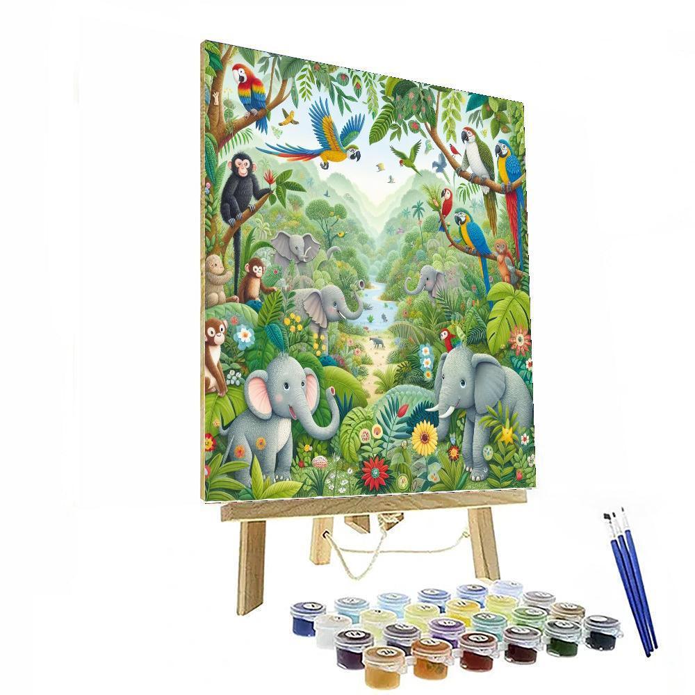 Colorful Wildlife Wonderland Paint By Number