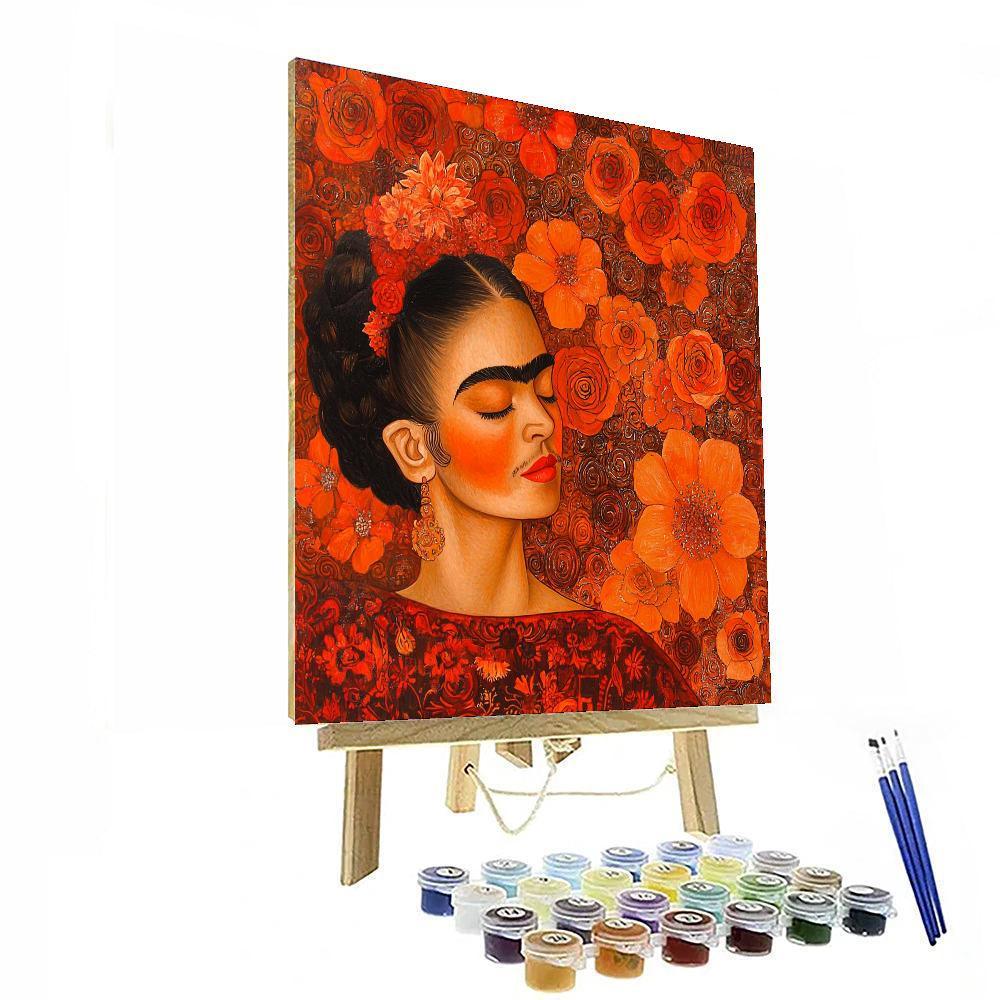 Frida Kahlo Inspired Embers Of Resilience  Paint By Numbers Art