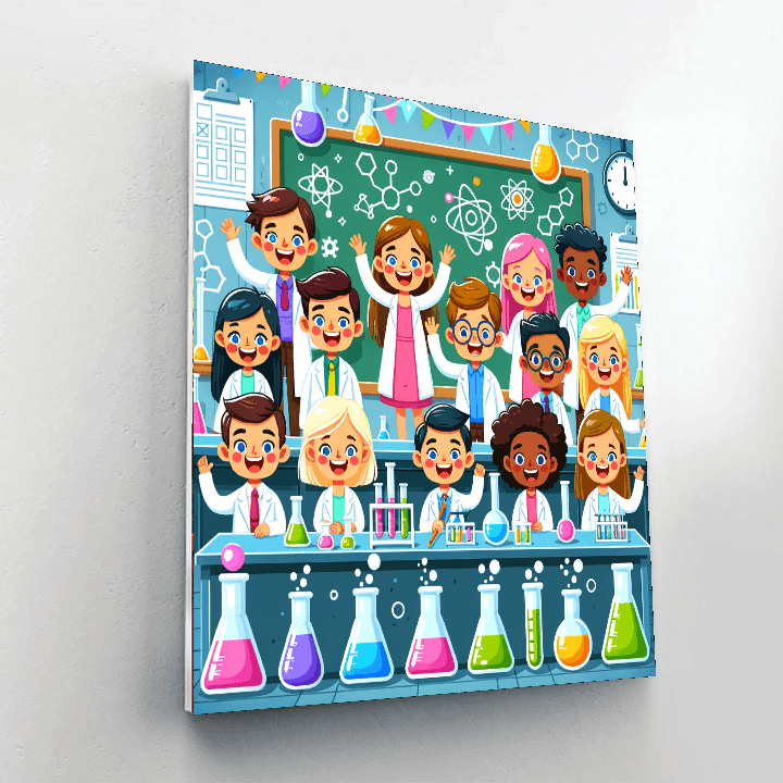 Super Science Laboratory Number Painting