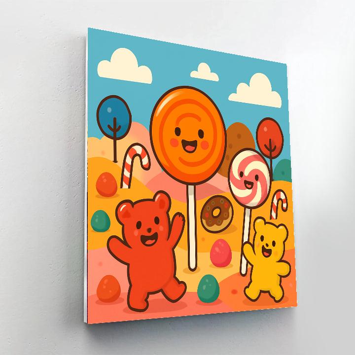 Joyful Candy Adventure DIY Paint By Numbers