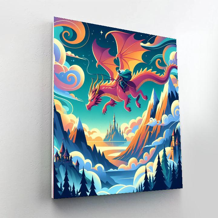 Mystical Dragon World Painting Number Kit