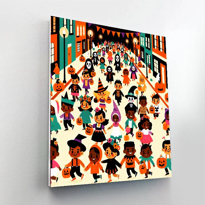 Happy Halloween Parade Numbered Painting Kits