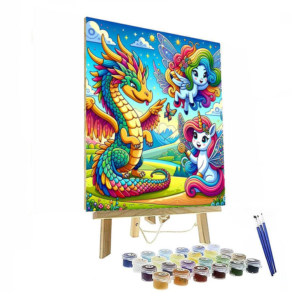Magical Fantasy Creatures Painting By Numbers Kit