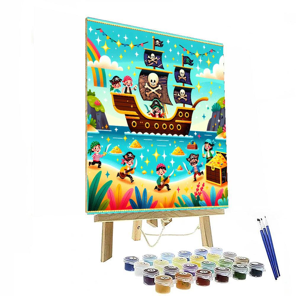Mystery Pirate Cove Paint By Numbers Art