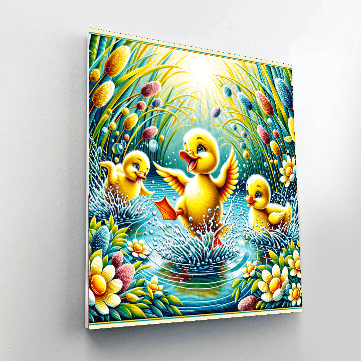 Duck Delight Paint By Numbers Art