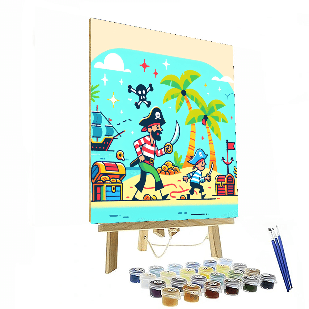 Treasure Island Pirates Painting Number Kit
