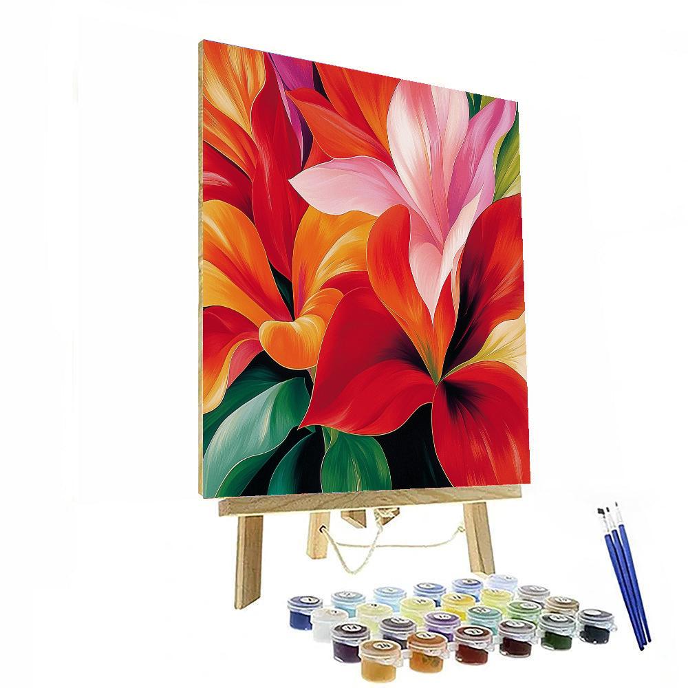 Georgia O'Keeffe Inspired Radiant Botanicals  Paint By Number