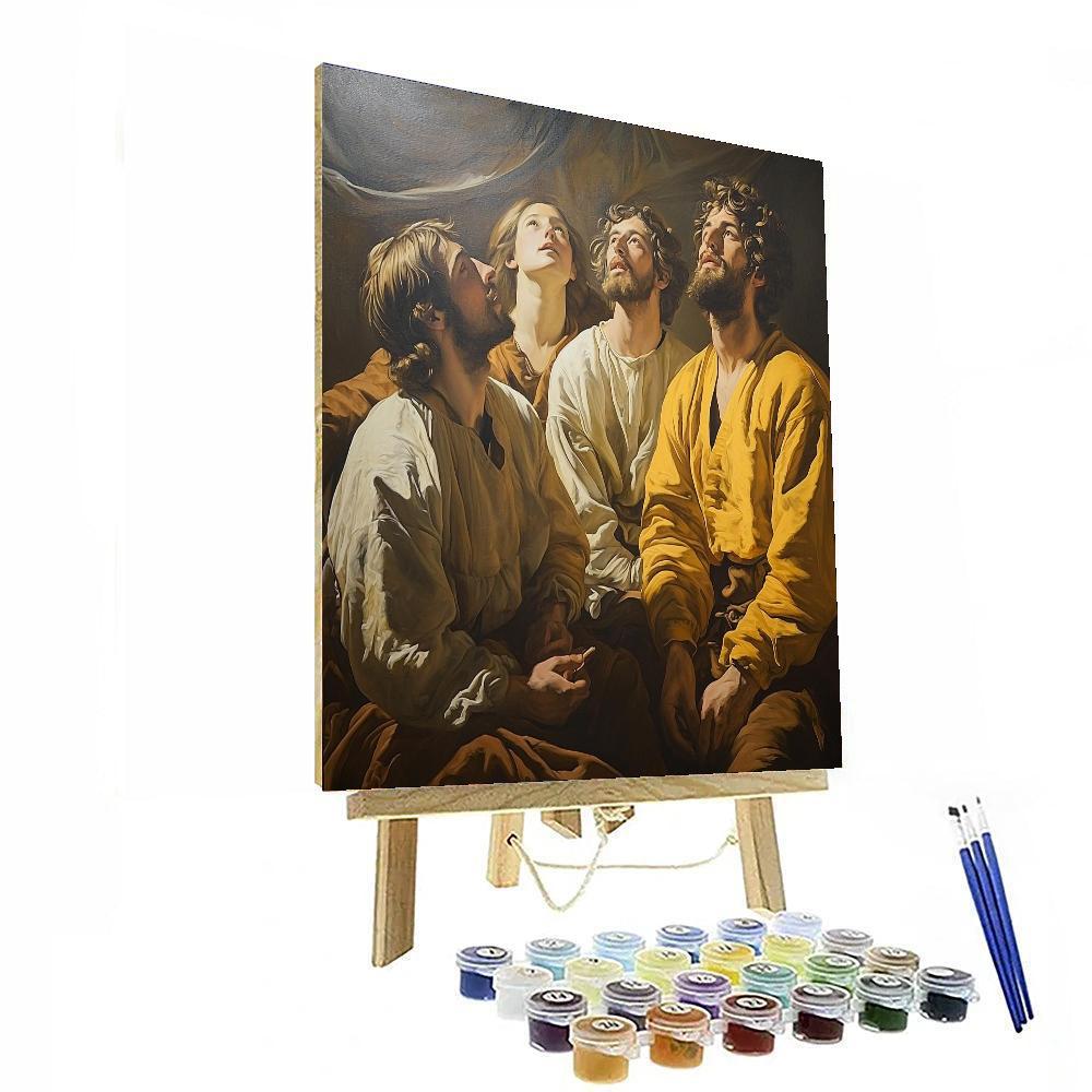 Caravaggio Inspired Light's Embrace  Paint By Numbers Kits