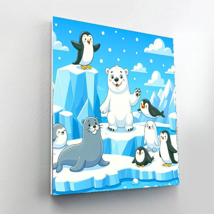 Cheerful Arctic Friends Paint By Numbers Kits