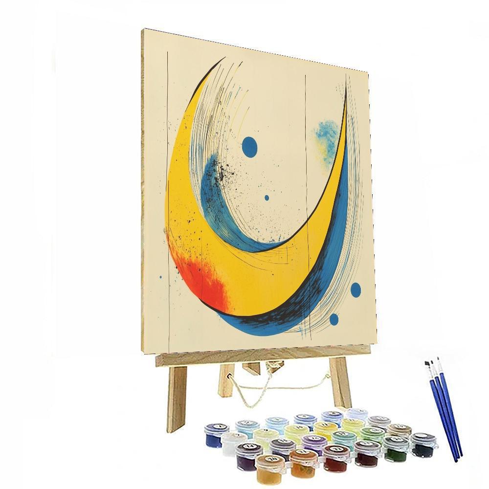 Joan Miró Inspired Dreamlike Reflections  Painting By Numbers Kit