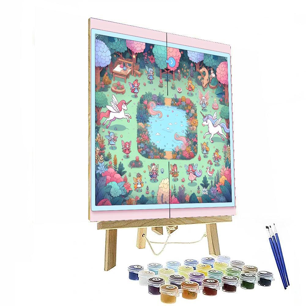 Magic Garden Creatures Painting Number Kit