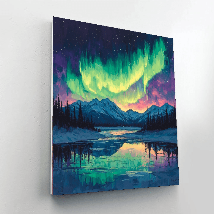 The Northern Lights DIY Paint By Numbers