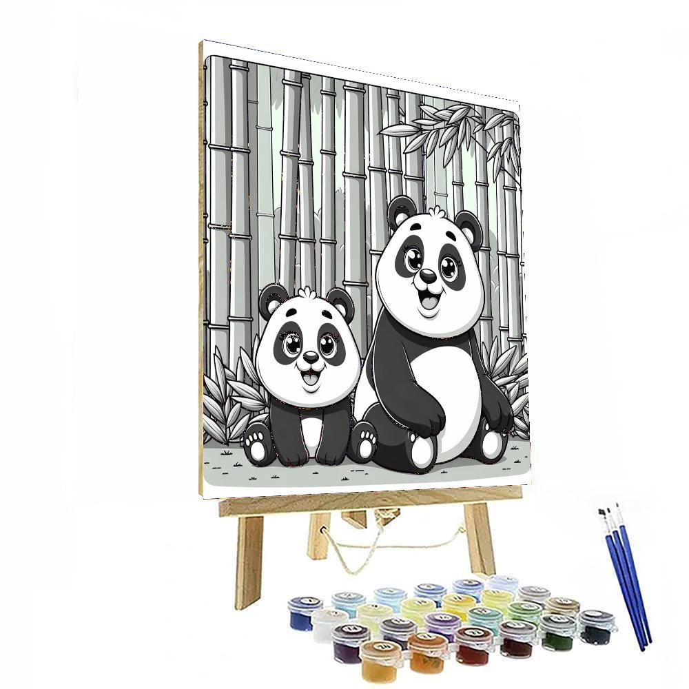 Panda Pals Painting By Numbers Kit