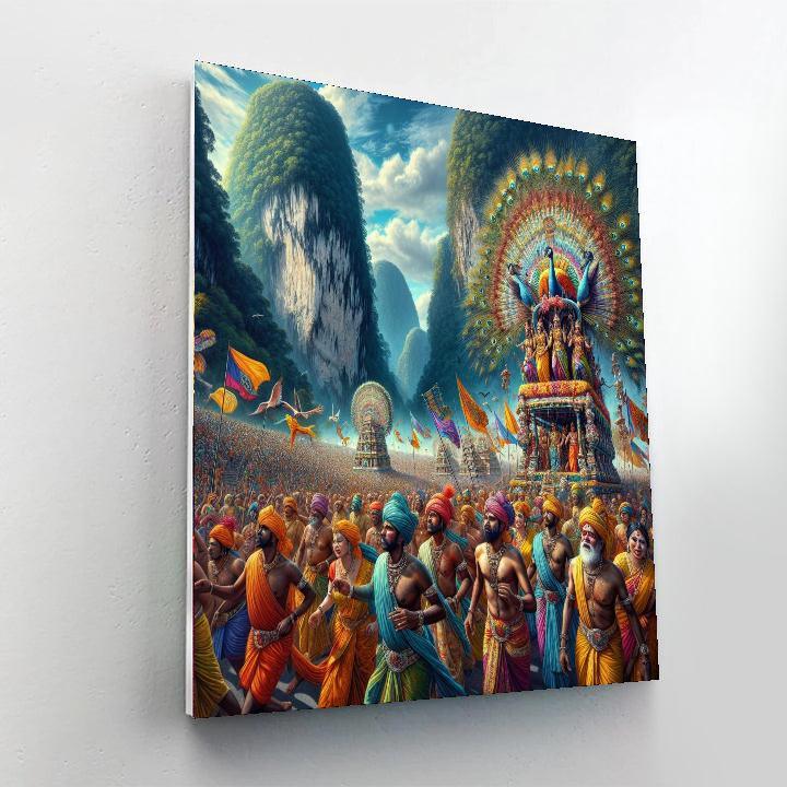 Thaipusam Festival - Malaysia Numbered Painting Kits