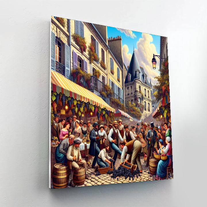 Montmartre Grape Harvest Festival Paint By Numbers Art
