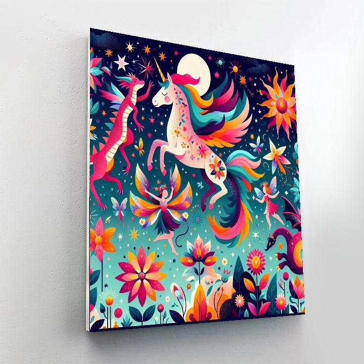 Magical Creature Workshop Paint By Numbers Art